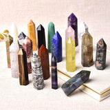 30 Color Natural Stones Crystal Point Wand
