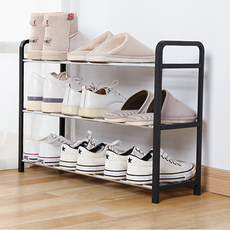 Non-woven shoe storage rack
