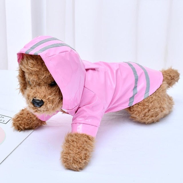 S-XL Pets Dog Hooded Raincoats