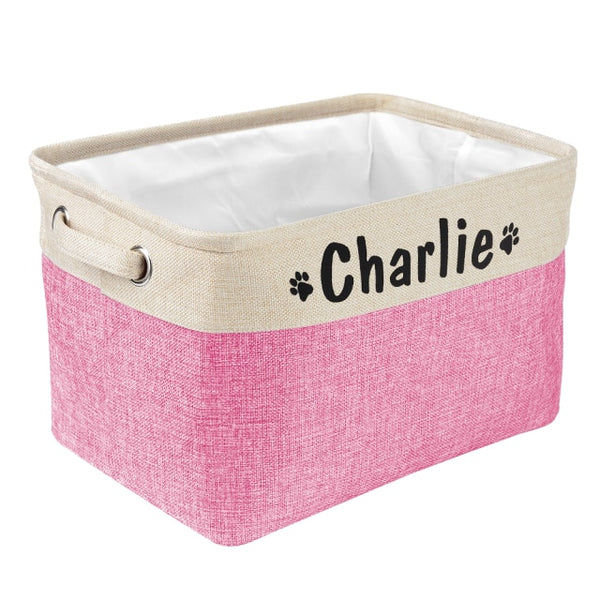 Personalized Pet Storage Basket