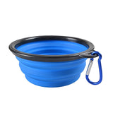 Silicone Dog Feeder Bowl with Cabiner Clip