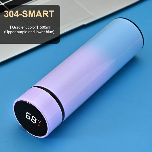 Water Bottle with LED Temperature Display