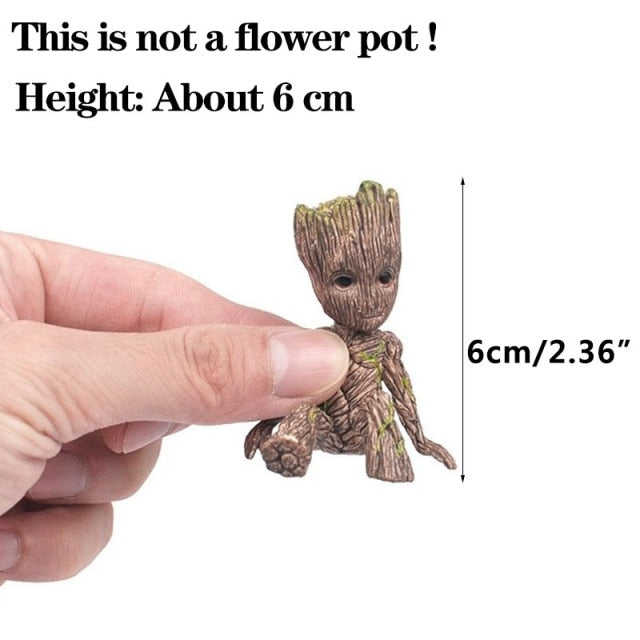 Miniature Groot Fairy Garden Display