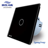 1 Gang 1 Way Modern Wall Touch Switch