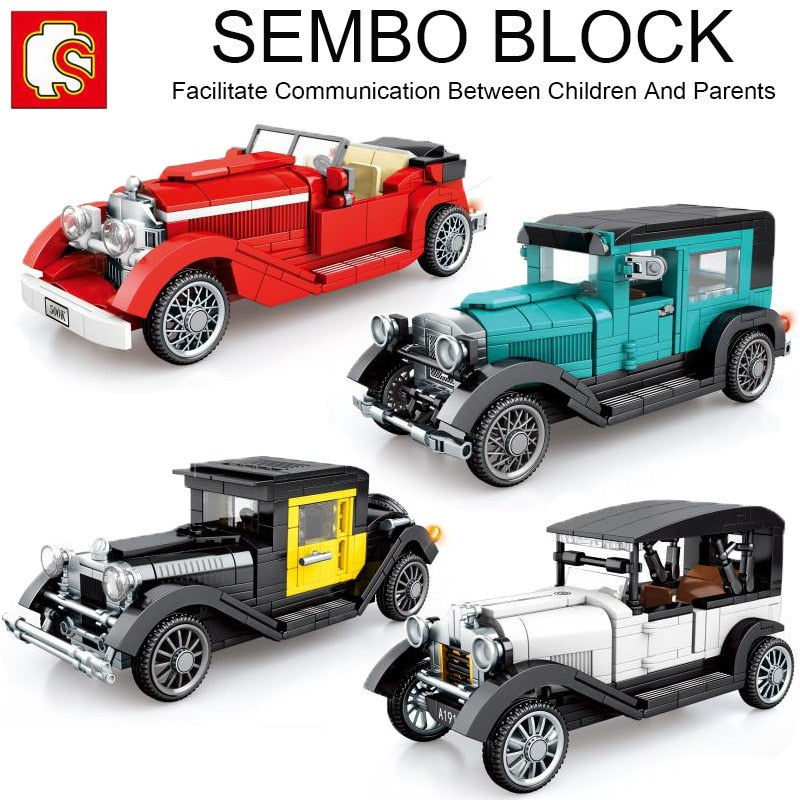 Classic Retro Car Building Blocks