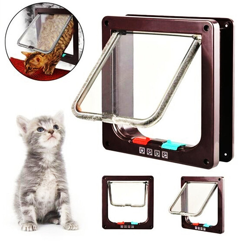 Dog Cat Flap Door with 4 Way Lock